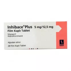 Инхибейс ПЛЮС (Inhibace Plus) 5мг/12,5мг таб. №28 фото